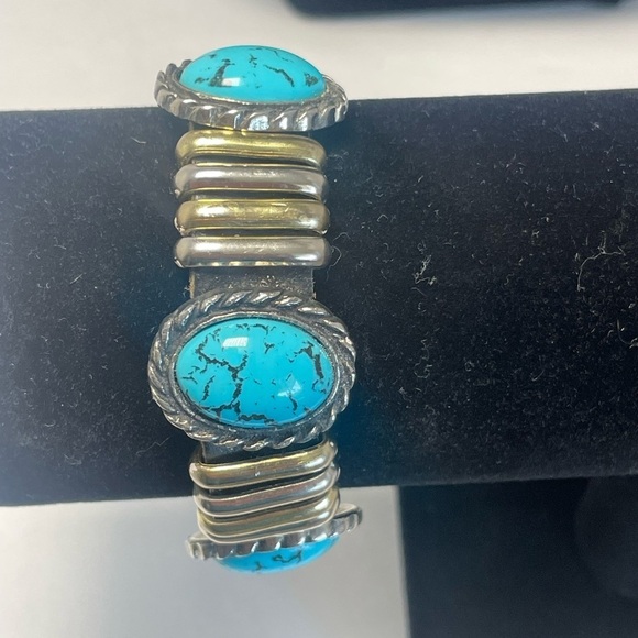 Jewelry - Vintage 1980s Fiocchi Italy Black Leather Bracelet